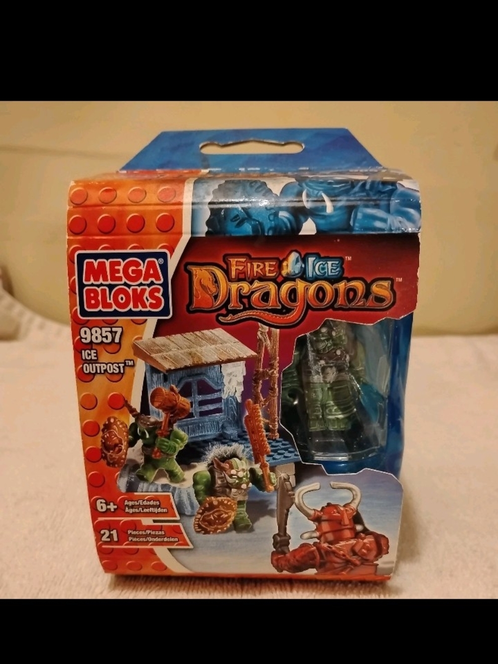 MEGA BLOKS FIRE & ICE DRAGONS 9857 ICE OUTPOST NEW SEALED 2004 RARE